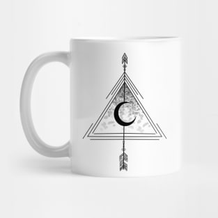 Geometric Moon Design Mug